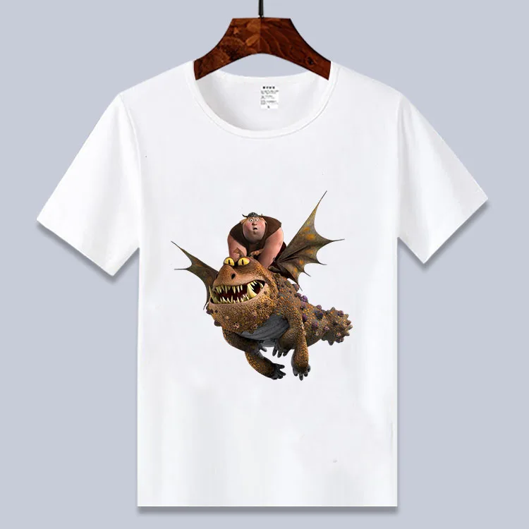 Новинка, футболка с принтом «Как приручить дракона» для мальчиков и девочек, футболка без зуба, летний топ