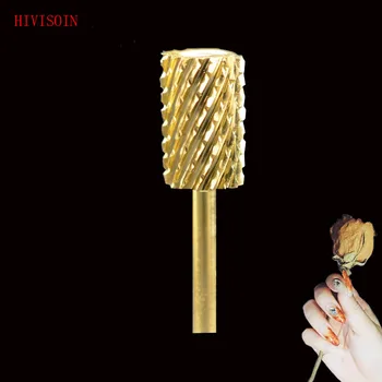 

HIVISOIN-10pcs- Carbide Nail Drill Bit - Big Barrel Bit -C (60018020)-Gold
