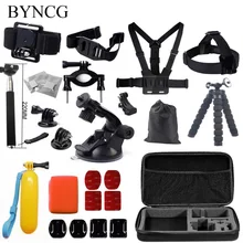 BYNCG for Gopro Accessories Det Go Pro kit Mount SJ4000 Hero 5 4 3 2 Black Edition SJCAM SJ5000 Camera Case Xiaoyi Chest Tripod