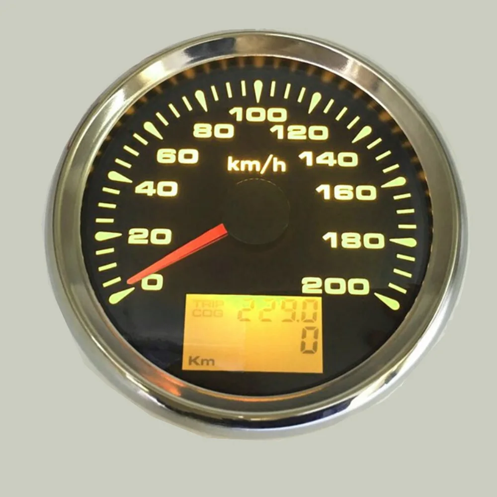 120 км/ч 200 GPS Спидометр лодочный автомобильный двигатель с 7 цветсветильник кой