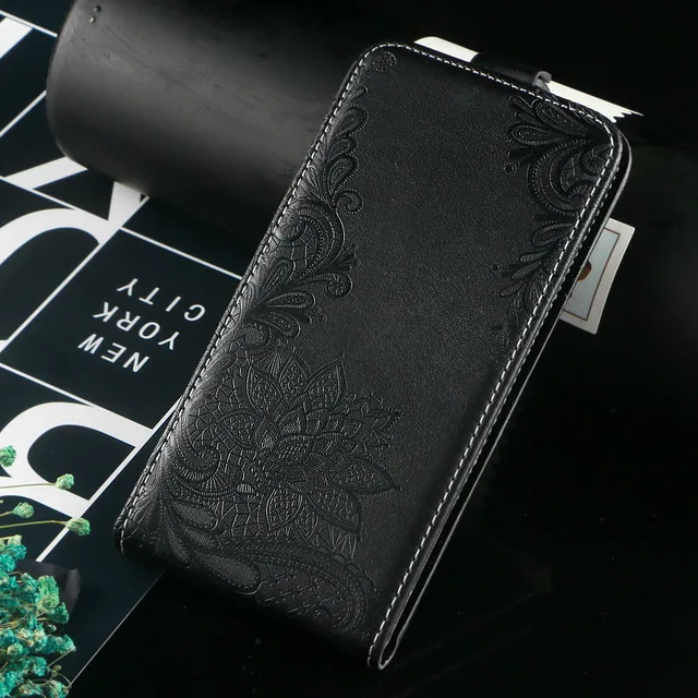 Special Price Vintage Business Embossed flower butterfly towel flip up and down leather case cover for Haier HM-I502-FL