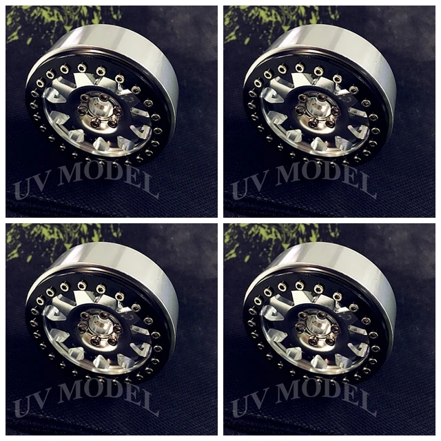 Special Offers RC 1/10 2.2 Inch Alloy Beadlock Wheel Rims for Wraith RC4WD RC 1/10 Crawler Truck 4Pcs /lot  #1