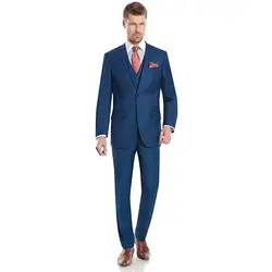 Индивидуальный заказ Slim Fit лацканы 3 предмета костюм мужской костюм Блейзер best человек Бизнес Свадебные смокинги мужской костюм (куртка +