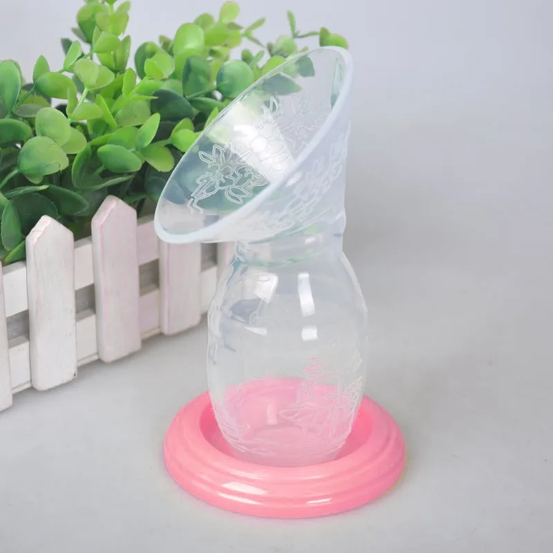 Hot Baby Feeding Manual Breast Pump Partner Breast Collector Automatic Correction Breastmilk Silicone Breast Pump