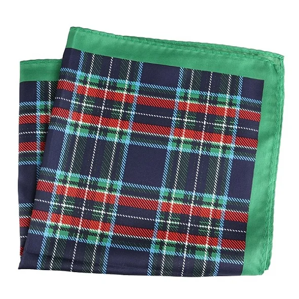 PH124 Pocket Square Портной Смит мужской платок цветочный якорь клетчатый горошек печатных носовой платок из полиэстера бизнес Карманный квадратный 33x33 CM - Цвет: PH124 Pocket Square