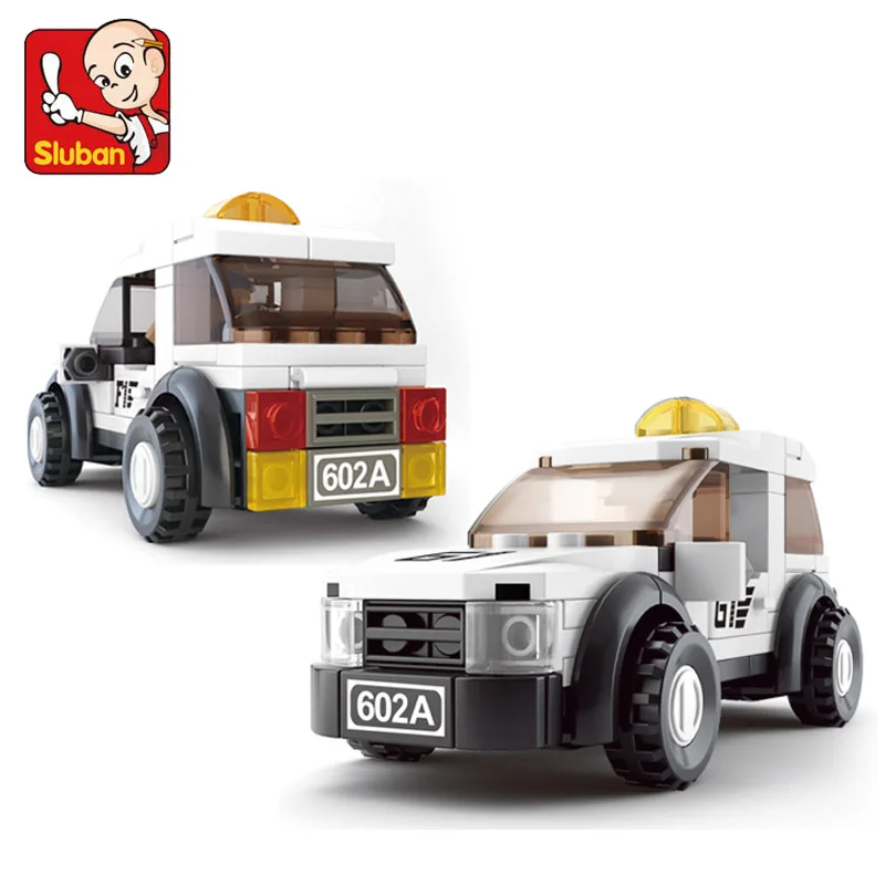 Sluban Model Building Compatible lego Lego B0350 96pcs Model Building Kits Classic Toys Hobbies F1 Safety Car Simulated