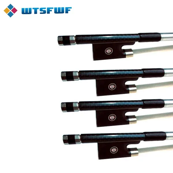

25pcs/lot 4/4 Carbon Fiber Bow Black Plaid Carbon Fiber Violin Bow Top Plaid Violin Bow