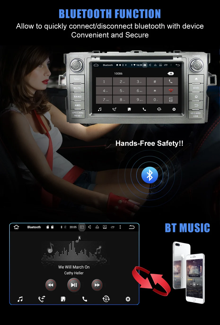 Sale KANOR 4+32G Octa Core Android 9.0 2din car radio For Toyota Auris With GPS Navigation DVD Bluetooth SWC Audio Car Multimedia 2