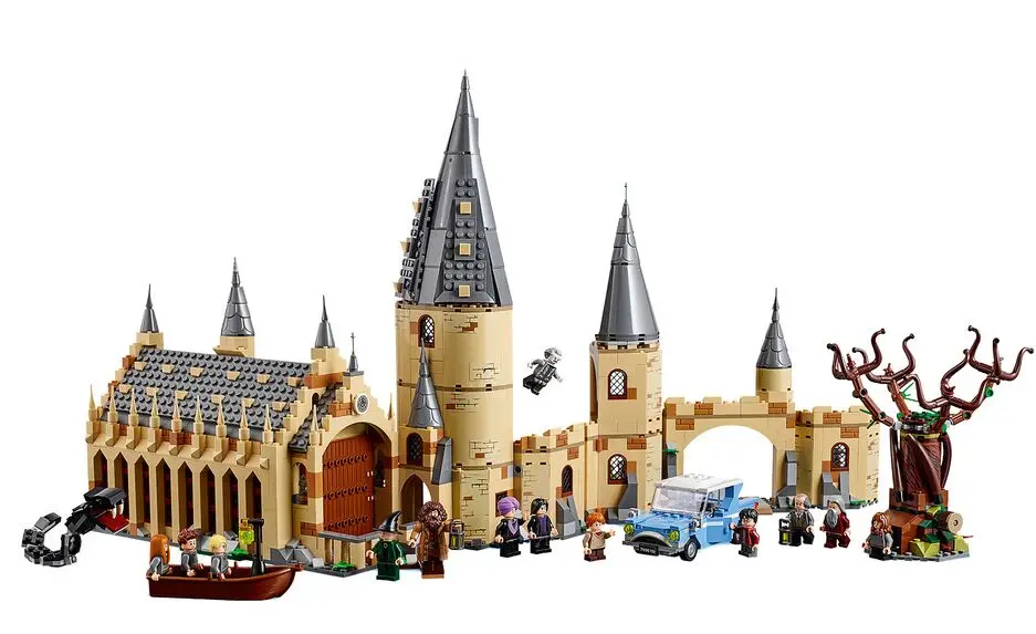 

Harri Potter Series Hogwarts Great Hall 983pcs Building Blocks Brick Educational Toys Compatible Legoing 39144 39145 39146