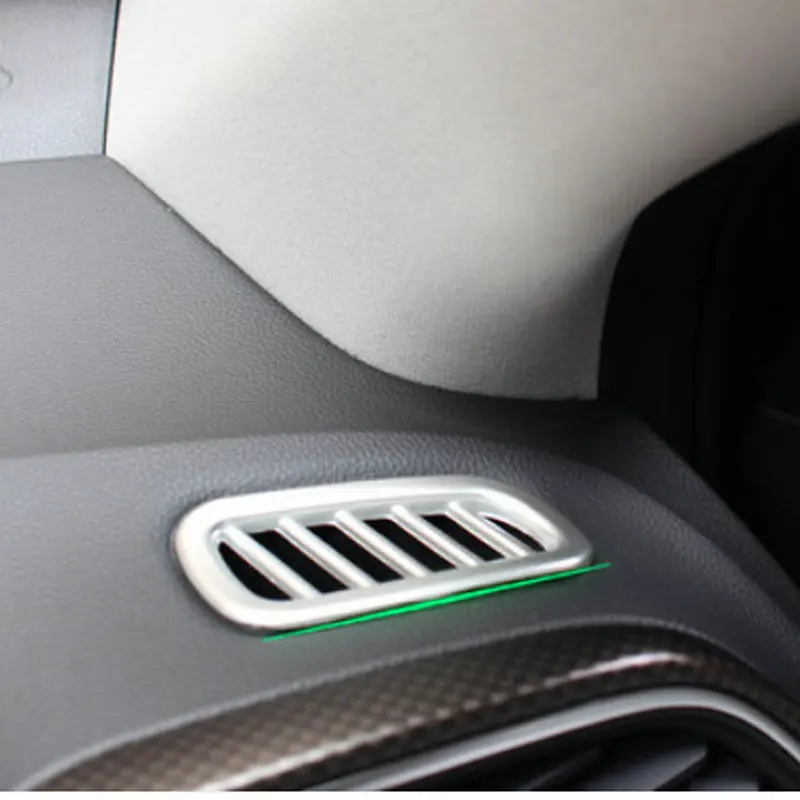 

Car ABS chrome front Air conditioning Outlet Vent Cover Trim for LHD RENAULT KADJAR 2016-2018