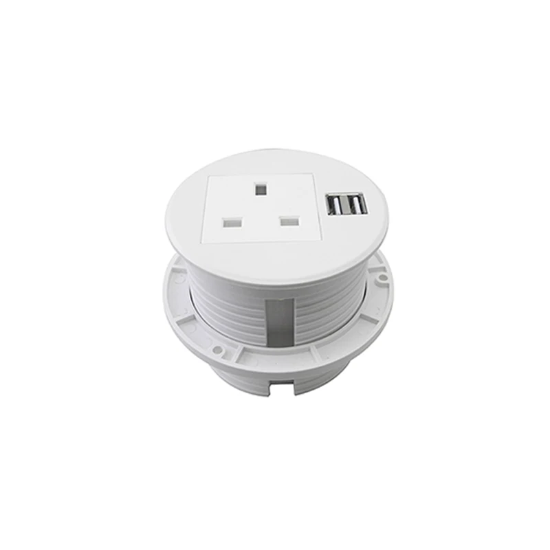 Buy Pure White Round Power Multipurpose UK Plug