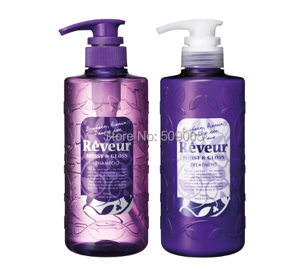 Japan Reveur Non Silicon Moist & Gloss Shampoo & Treatment 500ml Set ...