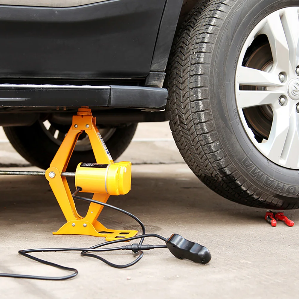  12V 100W 2T Car Jacks Auto Electric Hydraulic Lifting Jack Car Lift Scissor Tire Repair Tool with S