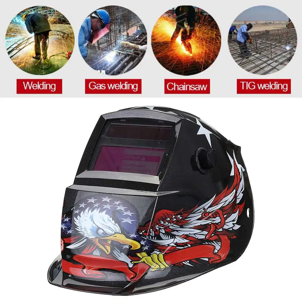 

Large View Solar Auto Darkening Welding Helmet/Cap Breathable And Comfortable Solar Powers Welding Helmets