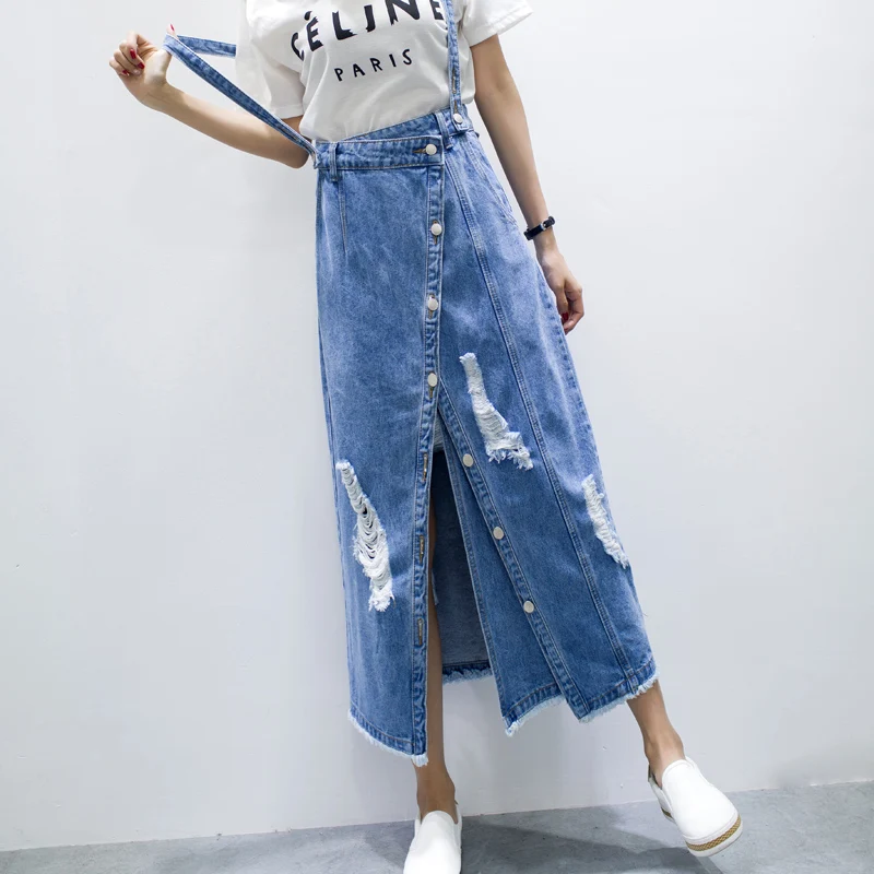 

Roupas Blue Plus size Goth Long Jeans Sevgili Falda vaquera mujer Rokjes dames Lace Latex Bohemian Kalem etek Floral Women Skirt