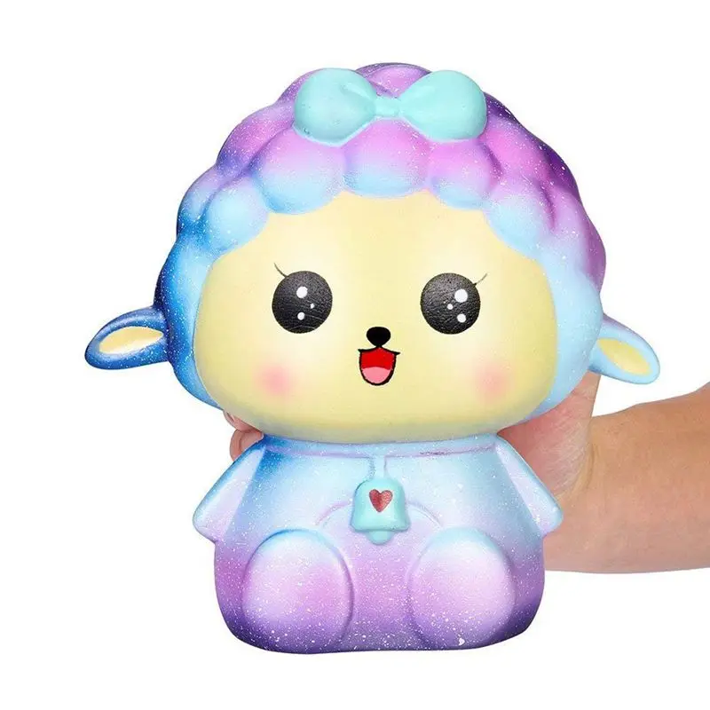 Мягкое игрушка, медленное нарастающее при сжатии мягкое милое забавное Galaxy Sheep Jumbo ароматизированные игрушки для снятия стресса телефон