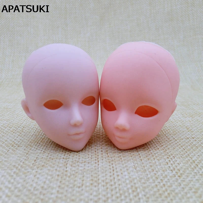 

Soft Plastic Practice Makeup Doll Head For Barbie Doll Heads For 1/6 Kurhn BJD Doll's Practicing Makeup Head Without Eye