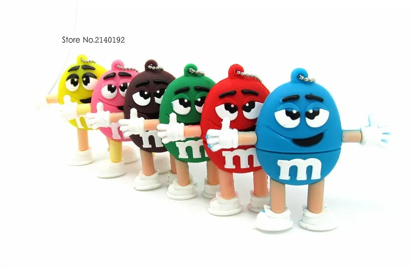 Usb флеш накопитель M &amp M's в форме радуги 6 цветов 4 ГБ 8 16 32 ГБ|32gb pen drive|usb flash drive 4gbflash
