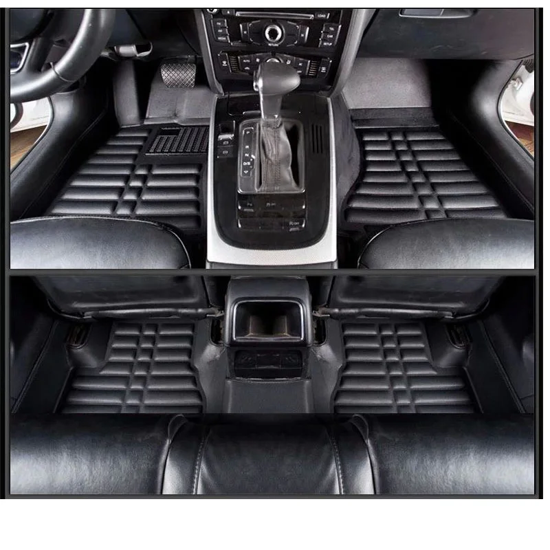 

lsrtw2017 leather car floor mat carpet rug for audi a4 2008 2009 2010 2011 2012 2013 2014 2015 2016 b8 accessories styling
