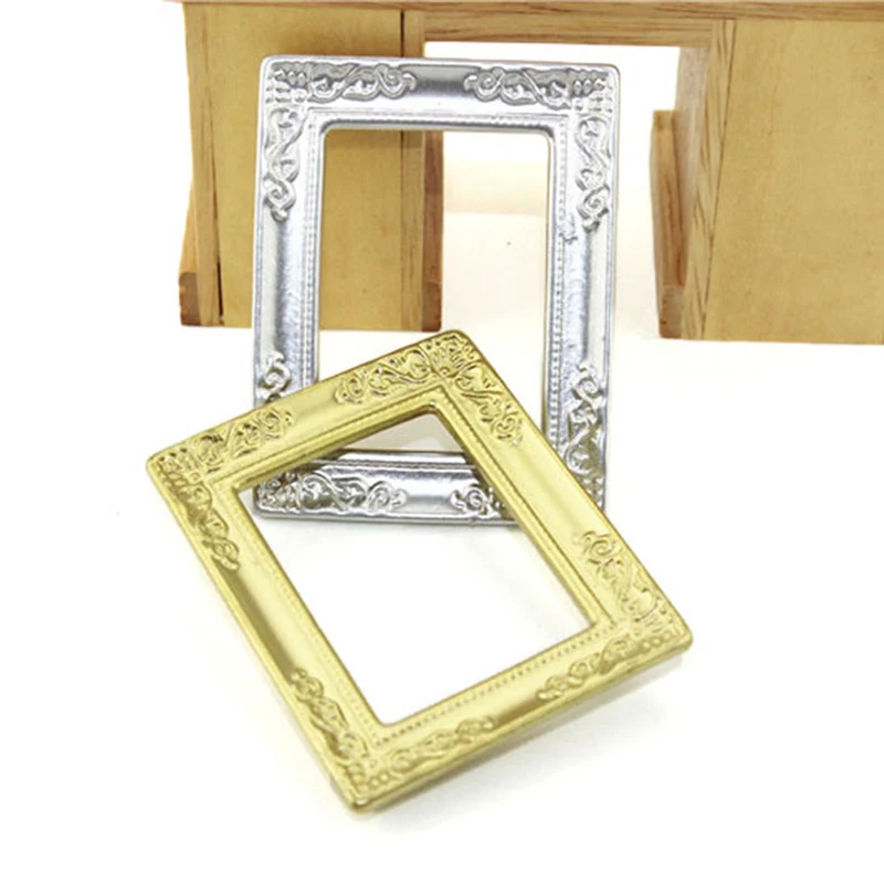 1 Pc Mini Oil Painting Dollshouse Miniature Diy Dollhouse 1:12 Miniature Furniture Doll House Resin Picture Frame