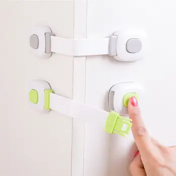

Adjustable Child Safety Locks Cabinets Toilet Lid Drawer Baby Safety Lock