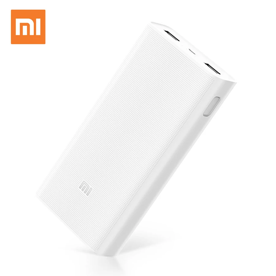 Оригинал Xiaomi Mi Power Bank 20000 мАч 2C Быстрая зарядка QC3.0 портативное зарядное