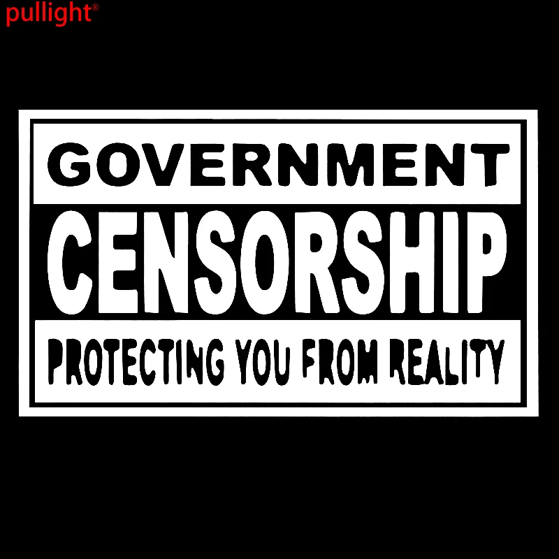 LARGE Government Censorship Funny Car/Window JDM VW EURO Vinyl Decal Sticker 