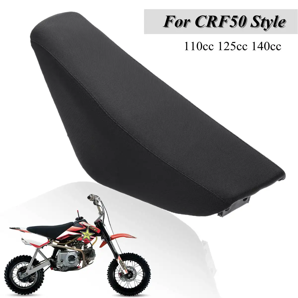 465x153 мм мягкий черный плоский высокий пенопласт для CRF50 Style 110cc 125cc 140cc Pit Pro Trail Dirt Bike|