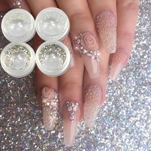 150 шт SS3& 1,0 мм стеклянные стразы для дизайна ногтей блестящие прозрачные и AB цвета красивые украшения для телефонов Кристальные плоские с задней стороны JINJ257