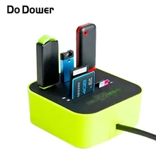 Сделать дауэр USB концентратор комбо все в одном USB 2,0 Micro SD высокоскоростной кардридер 3 адаптер портов разъем планшетный ПК компьютер ноутбук
