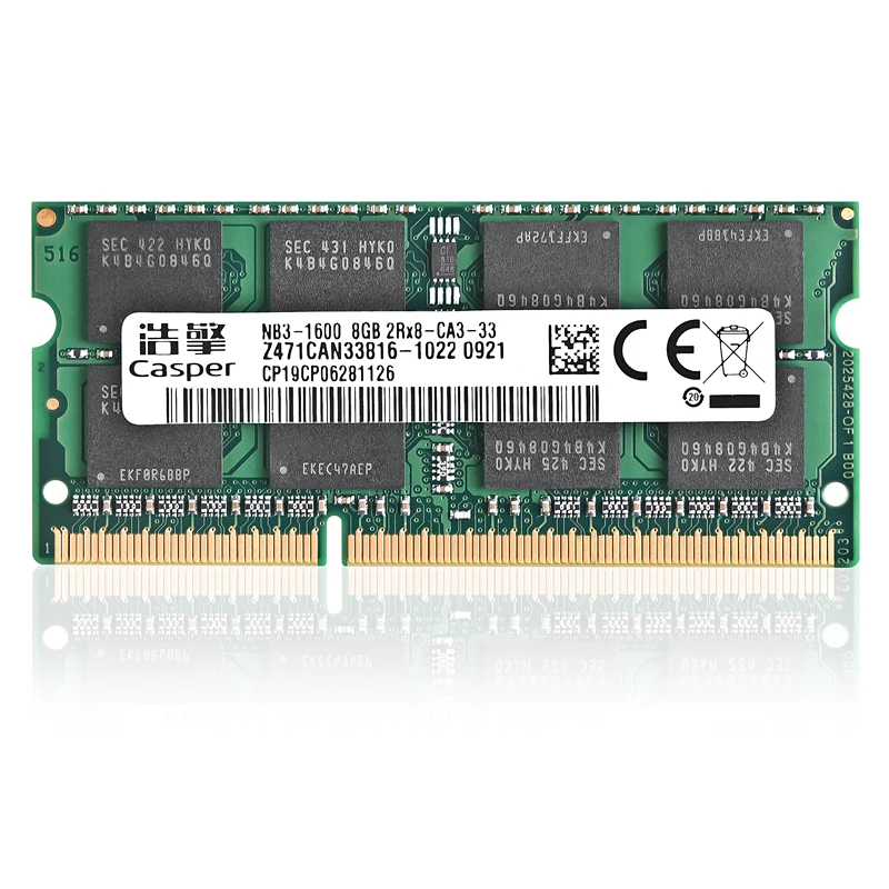 كاسبر Sodimm DDR3 8 GB 1600 و 1333 204-دبوس 1.5 V محمول Ram SO-DIMM دفتر الذاكرة كاسبر Sodimm DDR3 8 GB 1600 و 1333 204-دبوس 1.5 V محمول Ram SO-DIMM دفتر الذاكرة