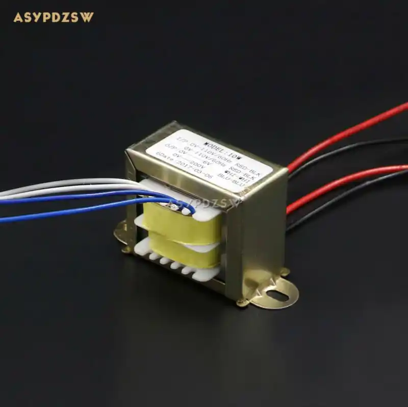 10W EI transformer for tube preamp 0-110V*2 To 0-6V 1A 0-200V 20mA