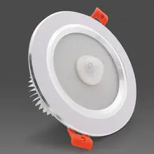 LukLoy инфракрасный человеческого тела сенсорный светильник светодиодный радар-прожектор с датчиком светодиодный звук и управление светом индукционный потолочный светильник