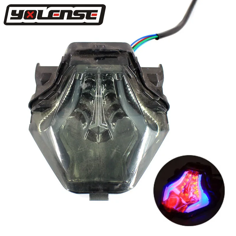

For YAMAHA YZF R3 R25 YZF-R3 YZF-R25 MT-07 FZ-07 MT-03 MT-25 Motorcycle Rear Tail Light Brake Turn Signals Integrated LED Light