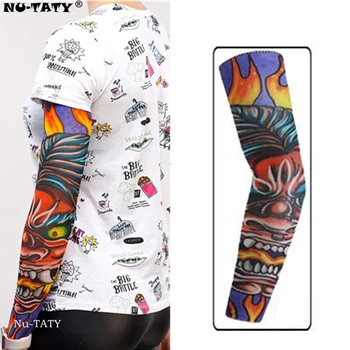

Nu-TATY Hellbringer Man&woman style Tattoo Sleeve Stockings Body Art Leggings Cool Boys Girls Party Wearings