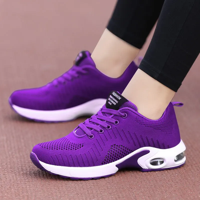 

2019 Mesh breathable Air cushion Women Running Sneakers Outdoor Lightweight and comfortable jogging sneakers shoes KA-76