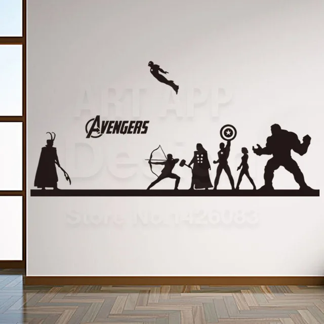 Free Shipping avengers Hulk wall Sticker removable house decoration