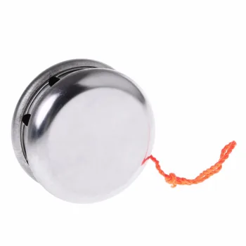 

Stainless Steel Silver Round Yo Yo Ball Toys With String Gift Professional Magic Toy