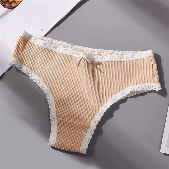 Women's underwear cotton Japanese sexy underwear female rib cotton sexy ...