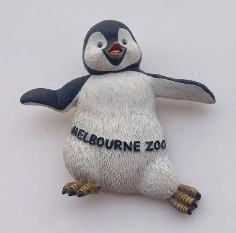Melbourne Zoo Cute Penguin Creative 3D Fridge Australia Travel Souvenirs Refrigerator