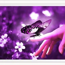 Boedha kerstkaarten алмазная живопись на заказ eigen foto фиолетовая бабочка полный квадратный бриллиантовый рисунок Рождество карты Хэллоуин