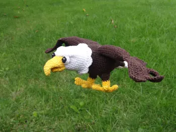 

Amigurumi Crochet the Eagle toy doll rattle
