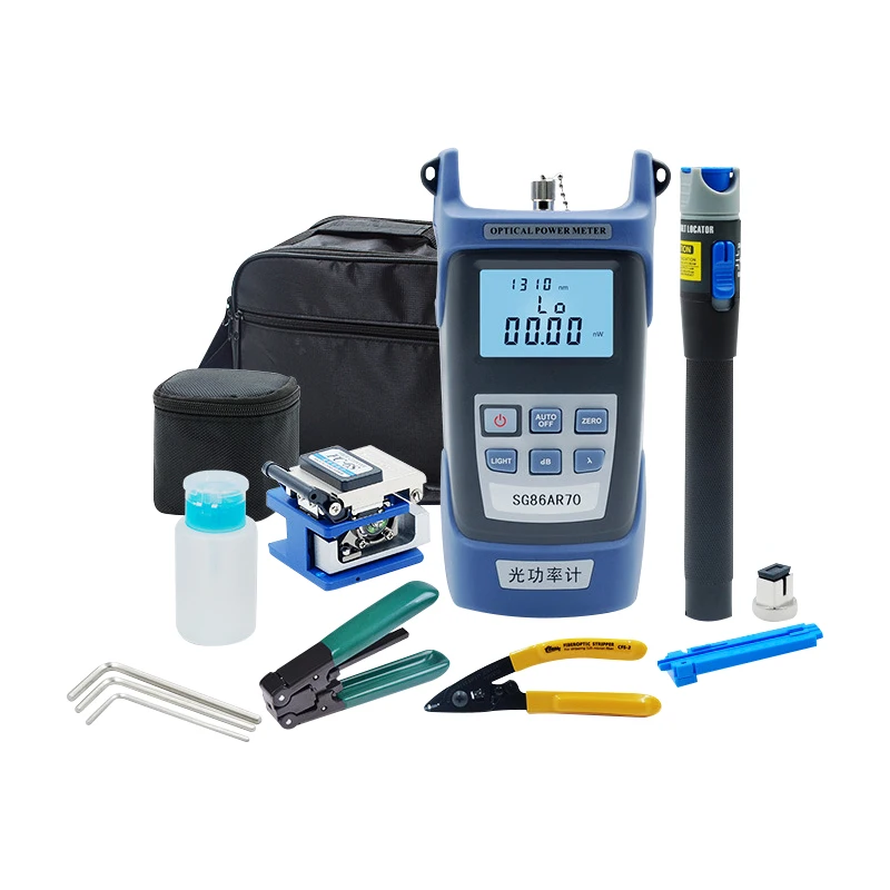 Optical fiber cold connection tool kit Fiber Optic Tool Set/Optical Power Meter/Fiber optic light pen/Fiber Cleaver Optical fiber cold connection tool kit Fiber Optic Tool Set/Optical Power Meter/Fiber optic light pen/Fiber Cleaver