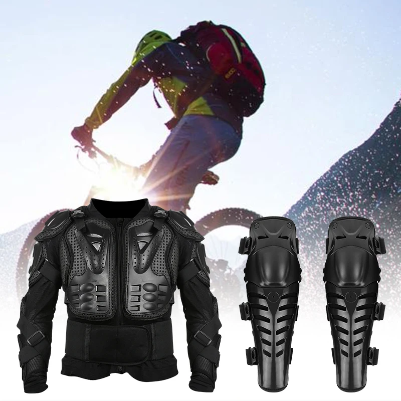 Moto rcycle футболка ARMOR куртка на плечо сзади защита передач S-XXXL черный с мотогонок налокотники наколенники