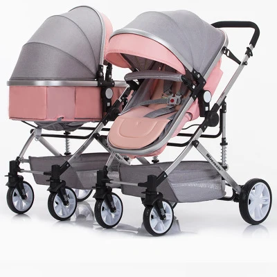 Popular new style toddler stroller baby buggy double twins baby pushchairs newborn prams
