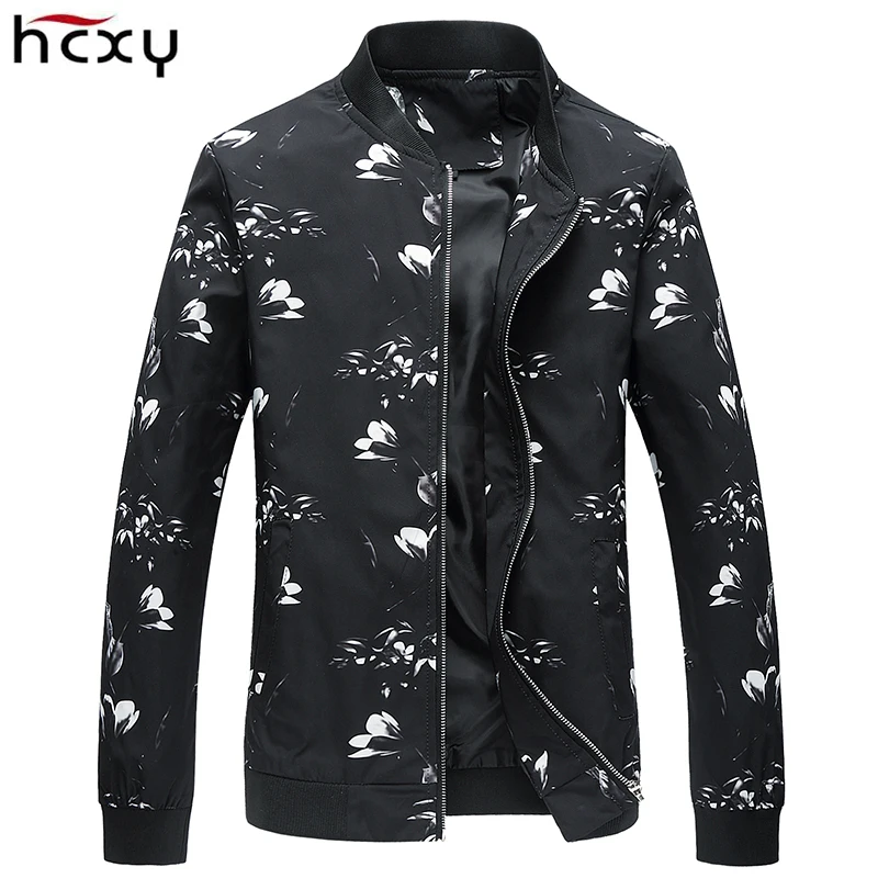 

HCXY Brand Man Clothing 2017 New Fashion Autumn Spring Men's Casual Jacket Coat Printing Slim Jackets For Men Baseball clothing