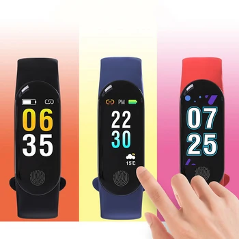 

M3Plus HD Color Screen Waterproof Bluetooth Smart Bracelet Heart Rate Monitor Sport Wrist Watch Fitness Tracker