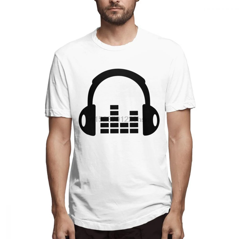 Эквалайзер музыка DJ рок хип хоп Camiseta Новый дизайн Мужская Повседневная Уличная