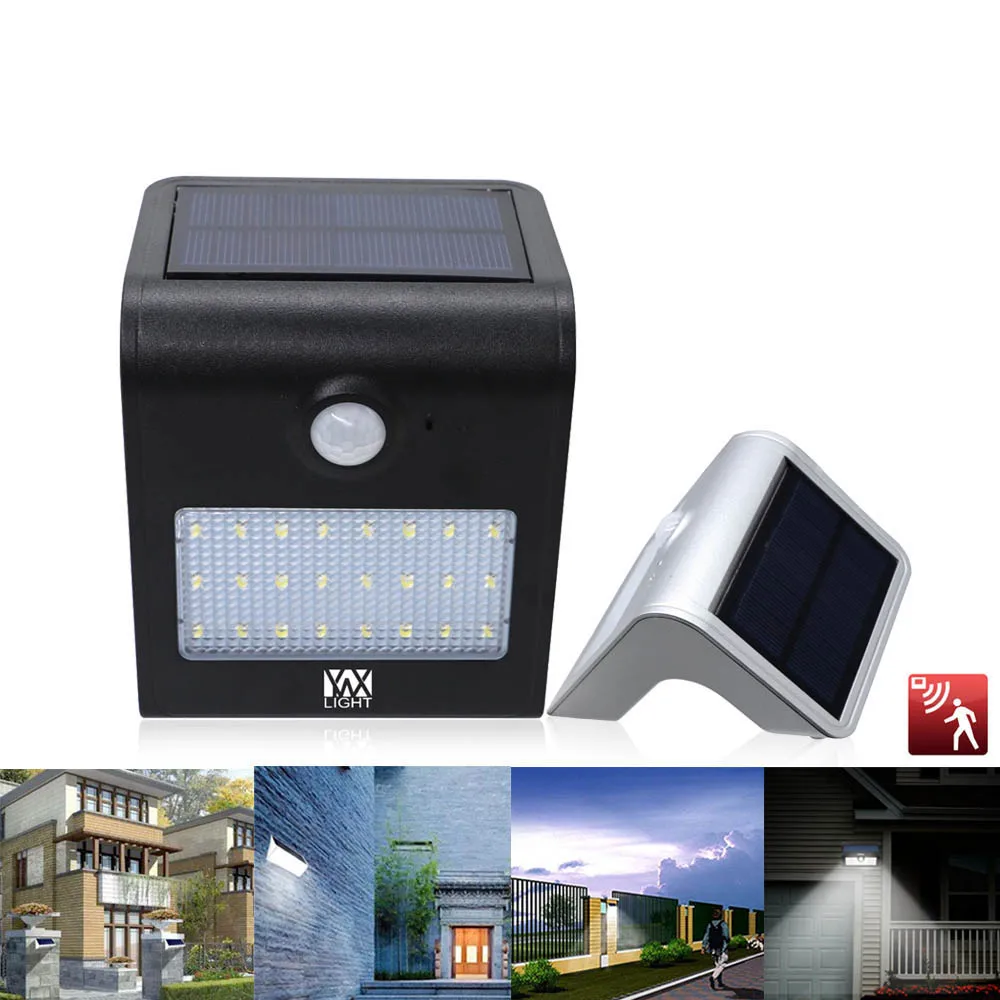 YWXLight LED Солнечный Свет PIR лампа с датчиком движения наружный настенный светильник