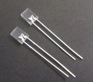 

02-60 100pcs/LOT 2X3X4 square LED Transparent Blue light-emitting diode (square)